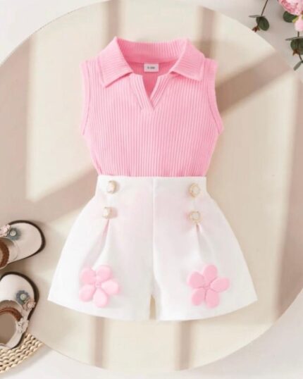 Little Angel Top and Skort Two Piece Set | 3Y - 7Y